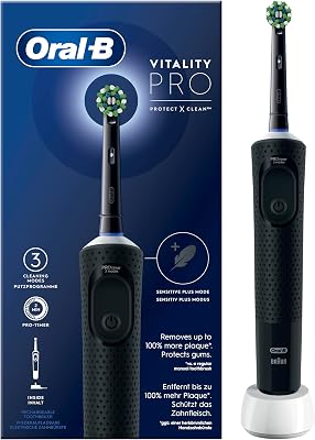 Spazzolino Elettrico Vitality Pro, Nero, 1 Testina