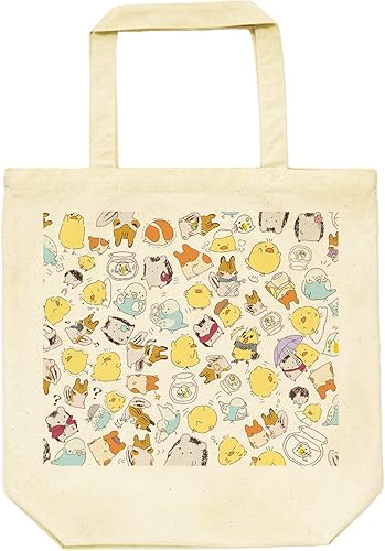 Amazon ちょっぴりおしゃべりで ちょっぴり個性的などうぶつさんたち トートバッグ Mサイズ もじゃクッキー シューズ バッグ