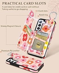Shorogyt for Samsung S22 Plus Wallet Case with Card