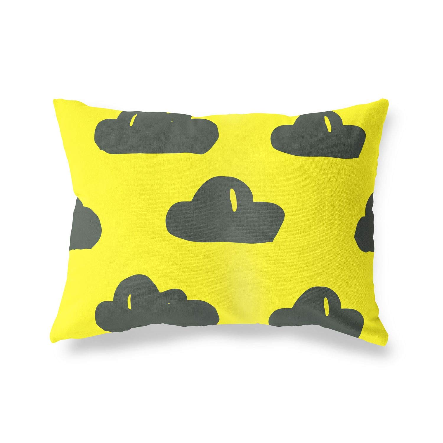 BonaMaison Decorative Cushion Cover, Neon Yellow-Fume Throw Pillow Covers, Home Decorative Pillowcases for Livingroom, Sofa, Bedroom, Size: 45X60 Cm - Designed and Manufactured in Turkey