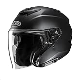 HJC i31 Solid Open Face Motorcycle Helmet, DOT Approved (Semi Flat Black, Large)