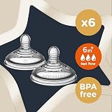 Tommee Tippee Advanced Anti-Colic Teats 6m+ Pack of 6 Clear view 2