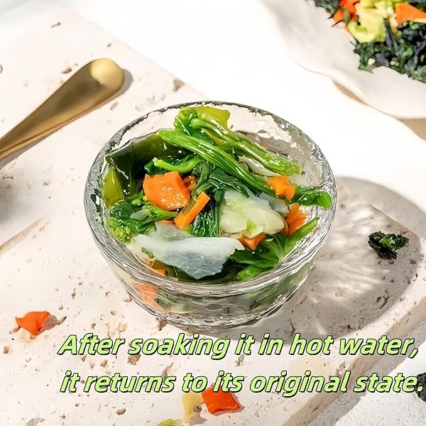 QIXINLIZYY FREEZE DRIED MIXED DEHYDRATED VEGETABLES – 1.3LB（580G） RAMEN TOPPINGS VEGETABLE FLAKES, DRY VEGGIE FOR COOKING, CAMPING, EMERGENCY SUPPLY，TO MAKE VEGETABLE SOUP