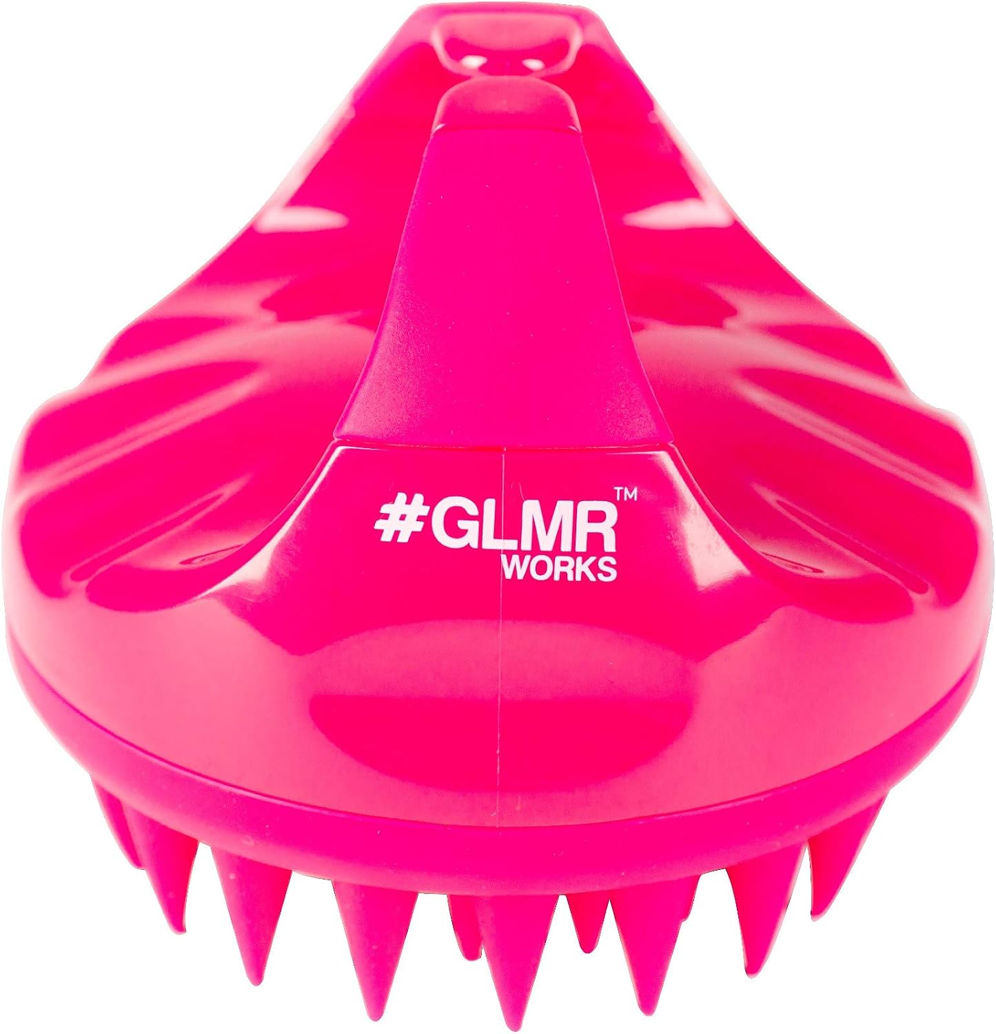 GLMR Works Shampoo Brush Exfoliating Scalp Massager for Washing Hair - Helps with Dandruff & Scalp Psoriasis (Pink)