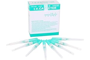 DOWEI Ear Nose Piercing, 50pcs 18G Piercing IV Catheter Piercing for IV Start Kits,Piercing Tools,Piercing Supplies (18G)