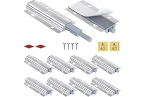 Push Open Latches Jiayi 8 Pack Push to Open Door Latch Heavy Duty Touch Latches Kitchen Door Push Release Latch for Drawer Cl