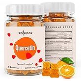 Gyumolics Quercetin 500mg Gummies for Kids – with Bromelain, Vitamin C & D3, Stinging Nettle & Licorice, Seasonal Balance & Body Defenses, Vegan, 120 Gummies