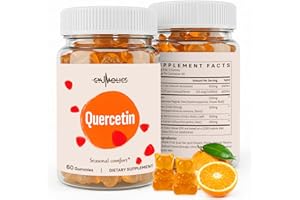 Gyumolics Quercetin 500mg Gummies for Kids – with Bromelain, Vitamin C & D3, Stinging Nettle & Licorice, Seasonal Balance & Body Defenses, Vegan, 120 Gummies