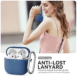 for AirPods 4 Case, Soft Silicone Protective Case