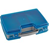 Plano Large 2 Sided Tackle Box, Metallic Gray &amp; Blue, Medium