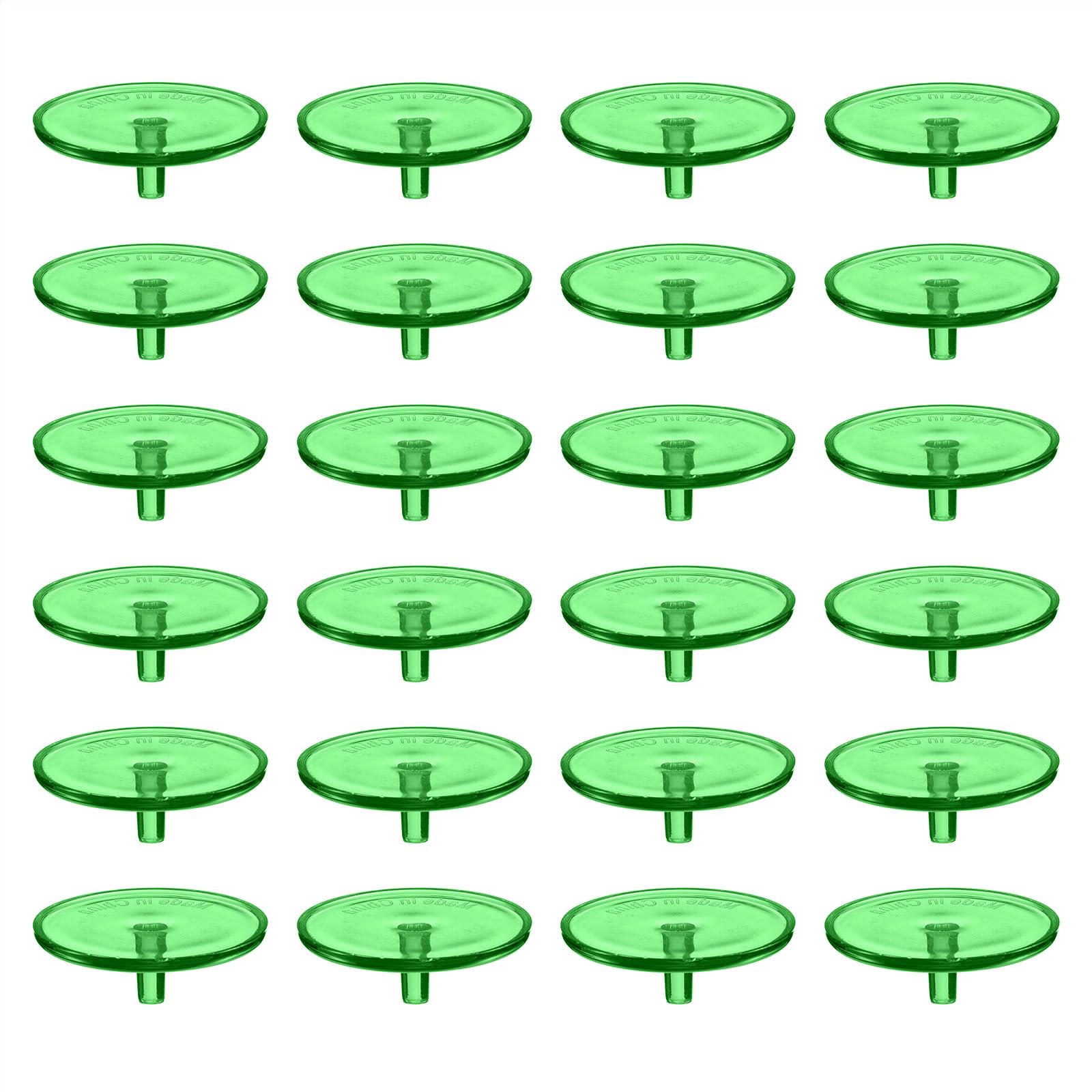 M METERXITY 100 Pack Golf Ball Marker - Plastic Transparent Golf Ball Position Marker, Impact Resistant., Apply to Golf Training (24mm, Green)