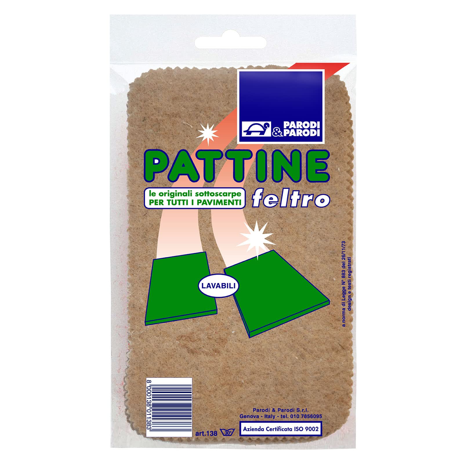 Parodi&Parodi Sliders, felt pads for the floor, washable floor shoes, comfortable and practical shoes slippers, felt undershoes, art 138