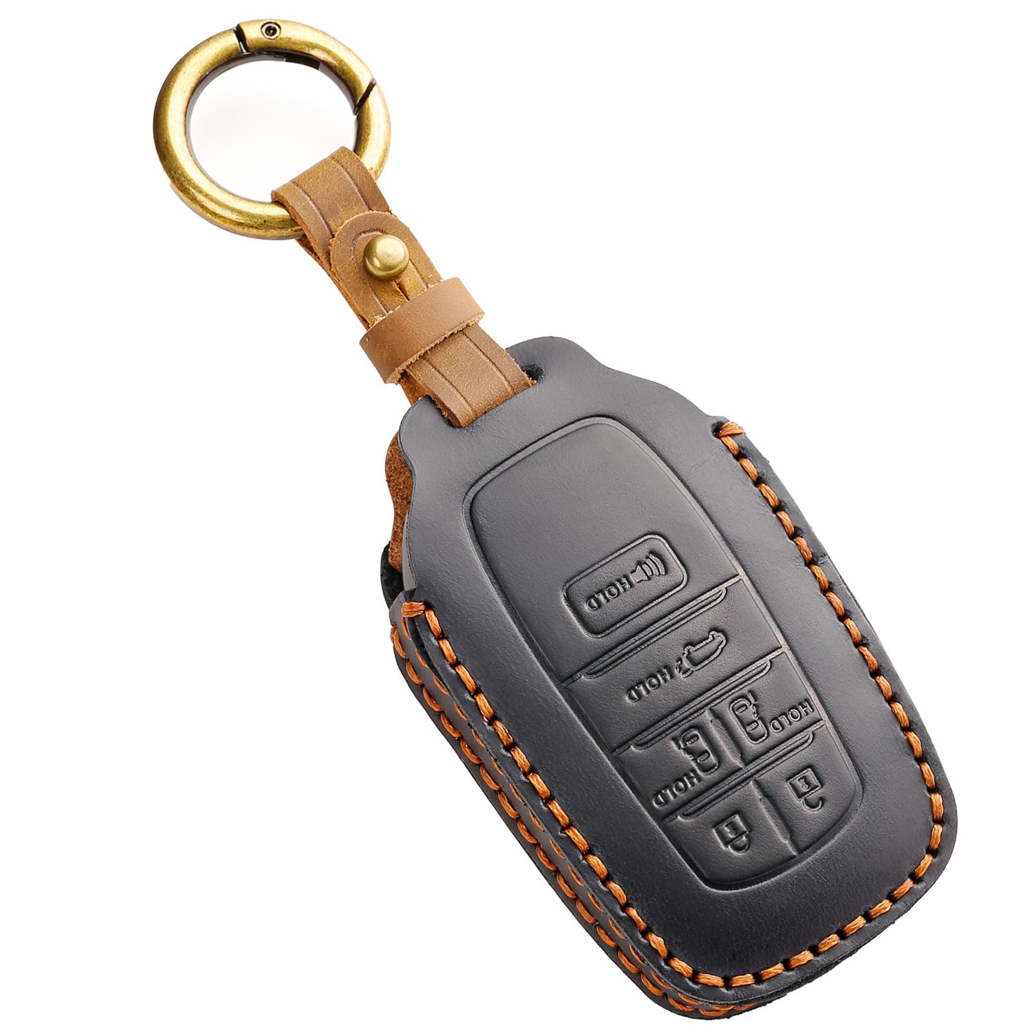 Photo 1 of EASYANT for Toyota Sienna Leather Key Fob Cover, Key Fob Shell for Toyota Sienna Minivan 2021-2025 Smart Key Protector Black