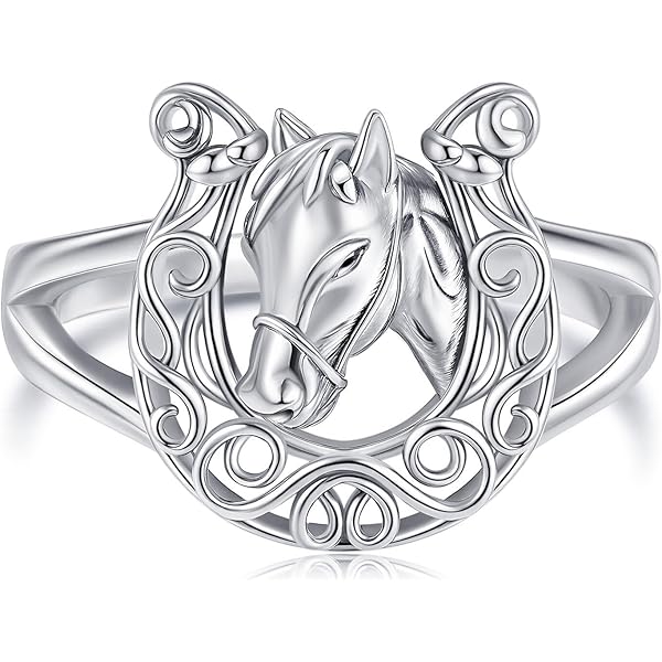 SILVER HORSES リング Sterling-Silver-Horseshoe-