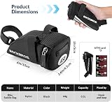 ROCKBROS Bike Saddle Bag Under Seat Pouch Mini Quick Release view 2