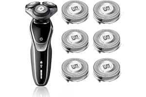 INNOBEAUT SH50 Replacement Heads for Philips Norelco 5000 Series (S5xxx, AT7xx, AT8xx, PT7xx, PT8xx) - Electric Shaver Blades & Cutters Compatible with Series 5000, AquaTouch, PowerTouch Shavers 6-Pack