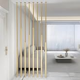 WOOOFA Custom Floor to Cceiling Room Divider, Partition Room Dividers, Room Separator, Adjustable Height, Space Saving, Decorative, Ceiling Room Divider for Home and Office, No Drill Installation