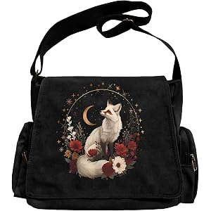 Pattern Messenger Bag Cute Canvas Crossbody Bags Women/Men with Pockets | Pattern Canvas Crossbody Bags Women/Men Cute Messen