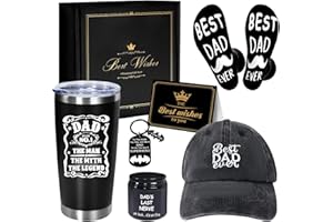 AYGE Father's Day Gifts, Dad Gifts from Daughter Wife Son, Awesome Gifts for Dad, 6pcs Funny Gifts Set for Dad Who Wants Nothing, Birthday Gifts for Dad Men Step Dad