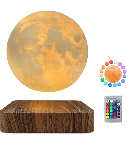 RUIXINDA Levitating Moon Lamp, Magnetic Floating Moon Lamp