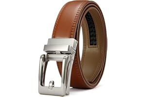 CHAOREN Ratchet Kids Belt, Dress Boys Leather Belt, 1.25" Adjustable for Casual and Formal Wear