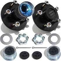 4x Bearing Buddy Rubber Replacement Caps - Trailer Wheel Dust Covers 1.98 Inch