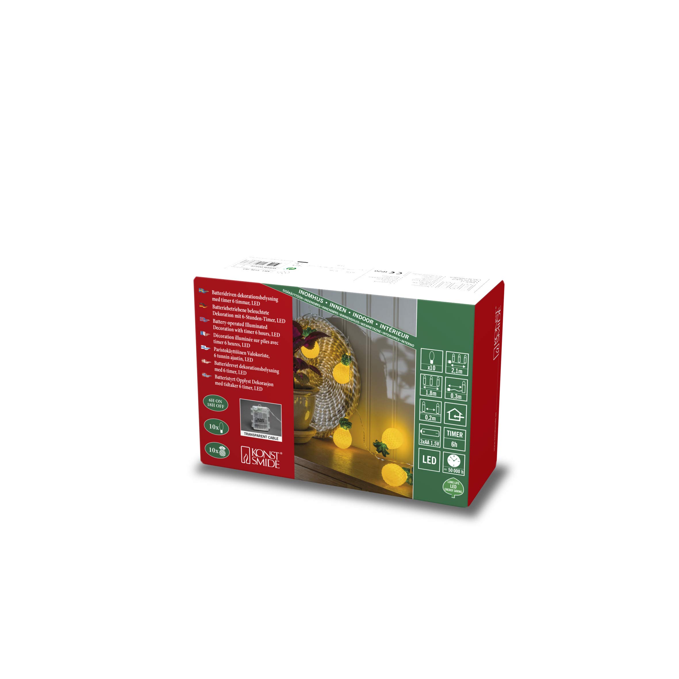 Konstsmide LED Decorative Fairy Lights, Yellow