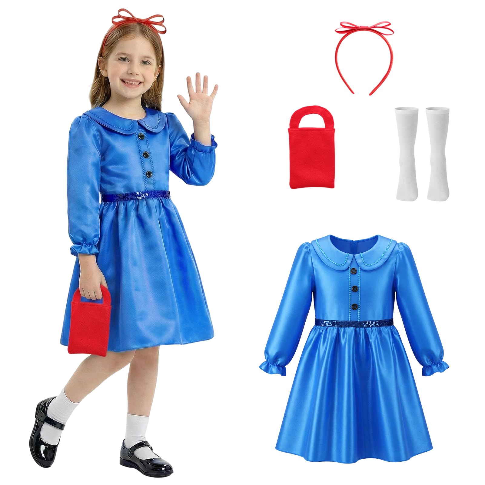 Apparlxer Blue Clothing for Book Day (Style B, 120)