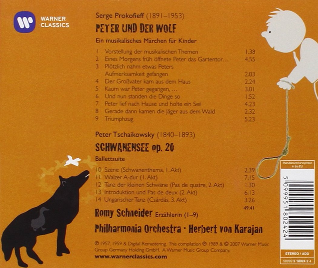 Romy Pol Karajan Schneider Prokofiev Peter Der Wolf