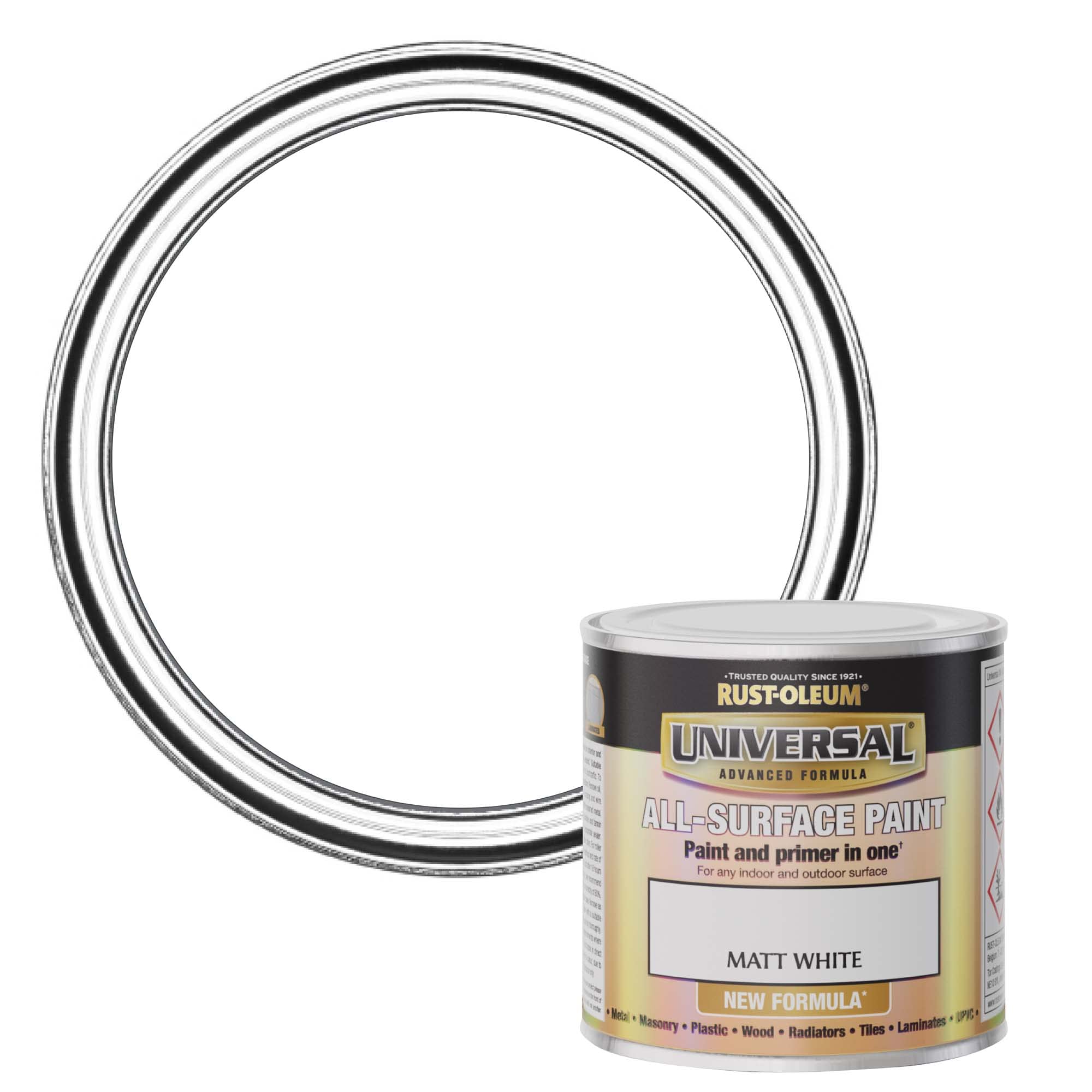Rust-Oleum Universal Matt White 250ml