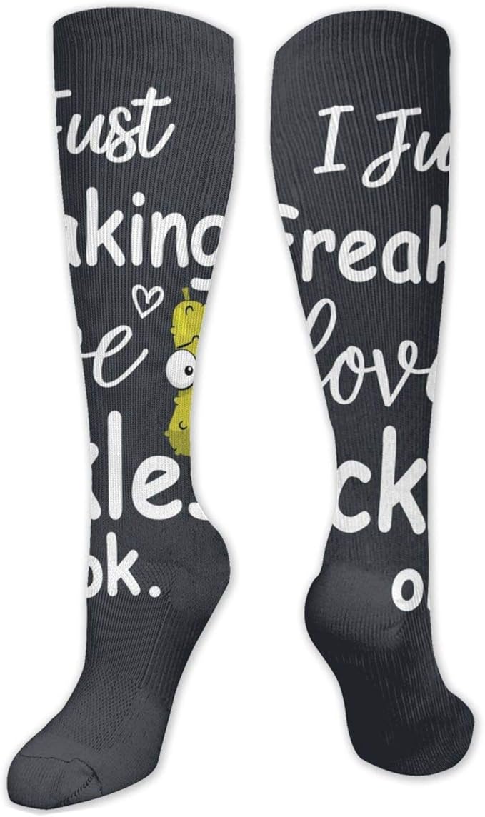 Men Women Compression Socks I Freaking Love Pickles Funny