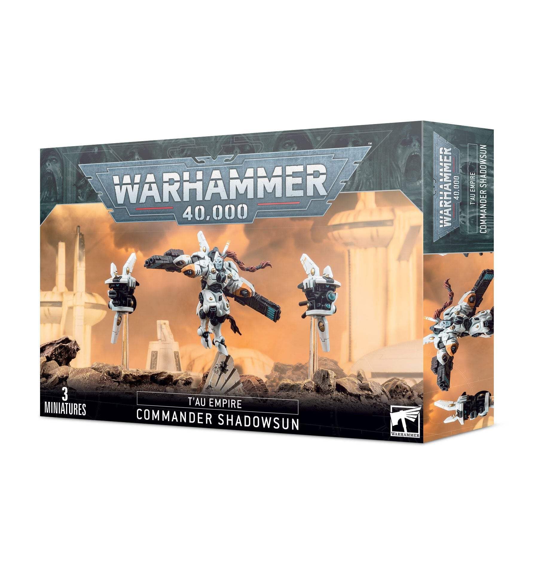 Games Workshop Commander Shadowsun: Tau Empire, Dark Blue, Gray, Red, and Silver
