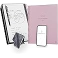 Rocketbook New Core Reusable Spiral Notebook, Letter Size 8.5x11, Pink - Dotted Pages, App-Connected, Erasable, Durable Cover, Ideal for School, Work, and Creative Projects
