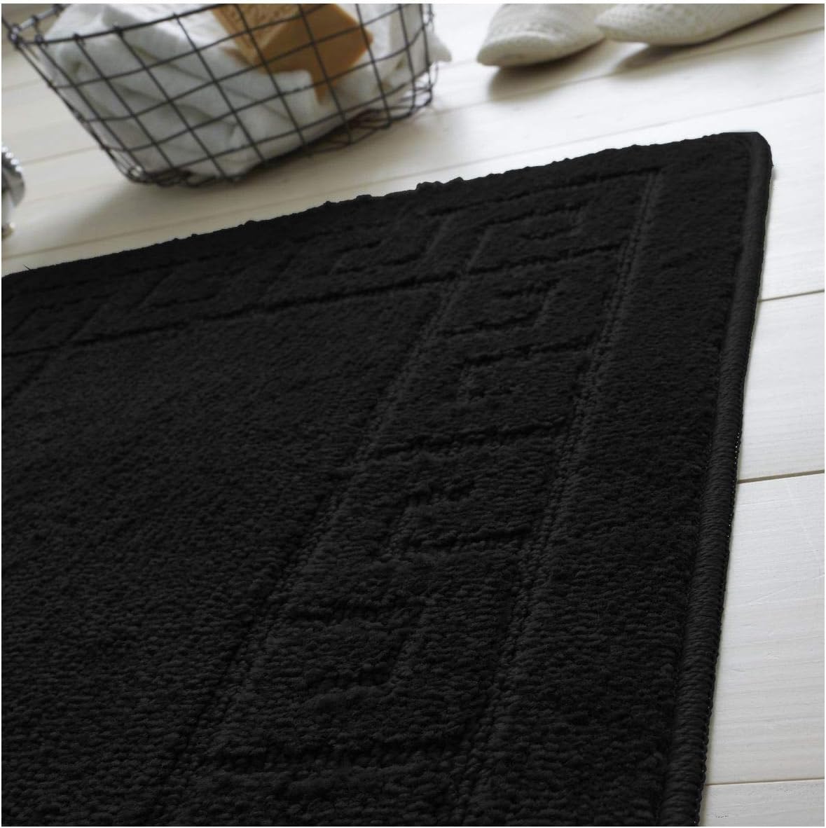 GC GAVENO CAVAILIA Ultra Plush 2 Piece Greek Bath Mat Anti Slip Pedestal Set - Image 5