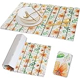 Valentines Day Gifts Stone Dish Drying Mat for Kitchen Counter, 24×16" Floral Diatomaceous Earth Drying Stone Mat, Foldable Quick Dry Kitchen Flower Stone Mat for Countertops, Bathroom, Sink