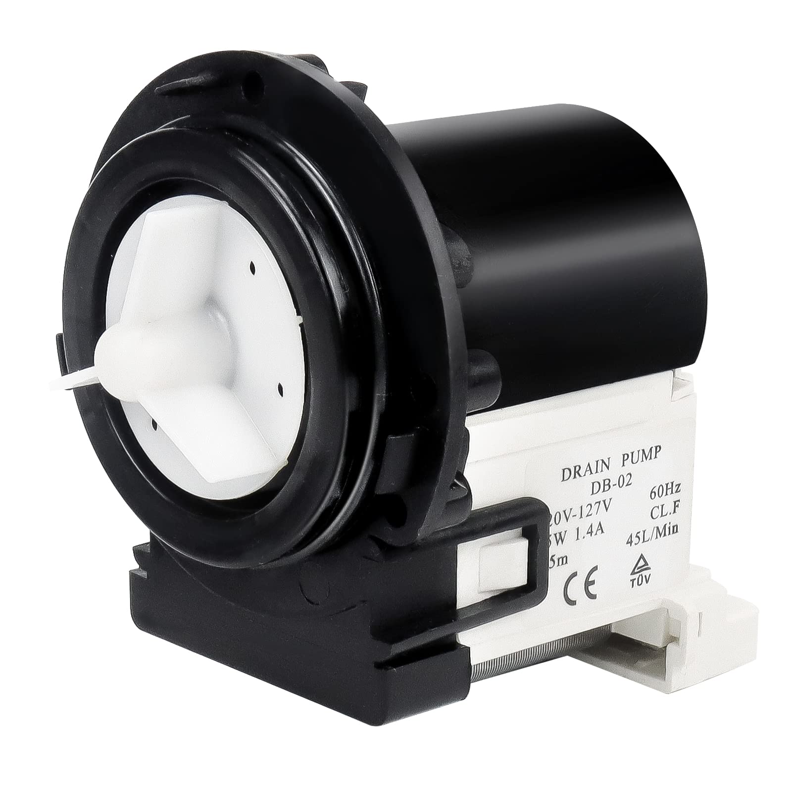4681EA2001T Washer Drain Pump Motor by Techecook - Fit for Kenmore, LG Washing Machine ap5328388 4681ea1007g 4681ea1007d 4681EA2001d 4681ea2001n wm2101hw wm2016cw wm3570hwa wm3270cw washer drain pump