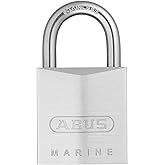 ABUS 75IB/30 Small Stainless Brass Lock with 2 Keys for Locker, Outdoor | Home, 1.2in (30mm) Wide, Keyed Different
