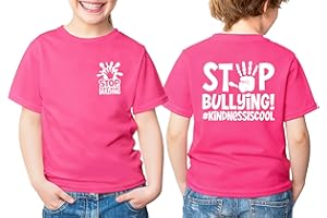 UYIQL Pink Shirt Day Kids Boys Girls Toddler Anti Bullying Day T-Shirt Unisex Child Be Kind Tee Tops 4-12T