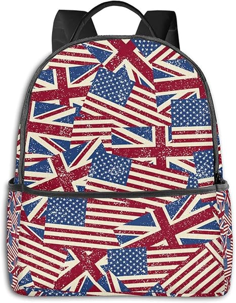 Amazon Co Jp アメリカの国旗デザイン リュックサック バックパック スクールバッグ 幼稚園 通園 入園 入学 チアフルデイパックかわいい おしゃれ 学生 男の子 女の子 遠足 フラッシュデイ ホーム キッチン