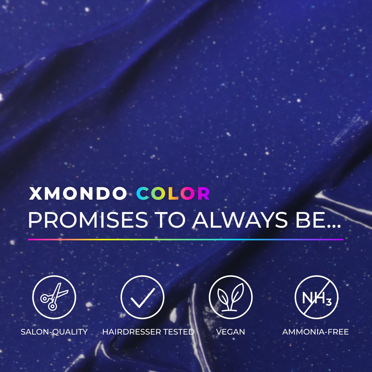 XMONDO Color Sapphire Depositing Mask & Semi-Permanent Blue Hair Dye | Infused with Bond Booster Technology & Hyaluronic Acid for Nourishment, Revitalization & Repair, Vegan Formula, 8 Fl Oz 1-Pack