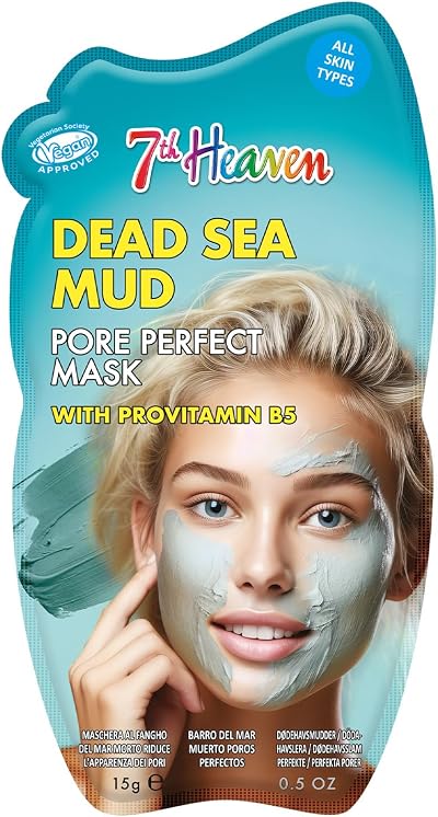 7th Heaven Dead Sea Mud Face Mask Pro-Vitamin B5 Pore Perfect All Skin Types