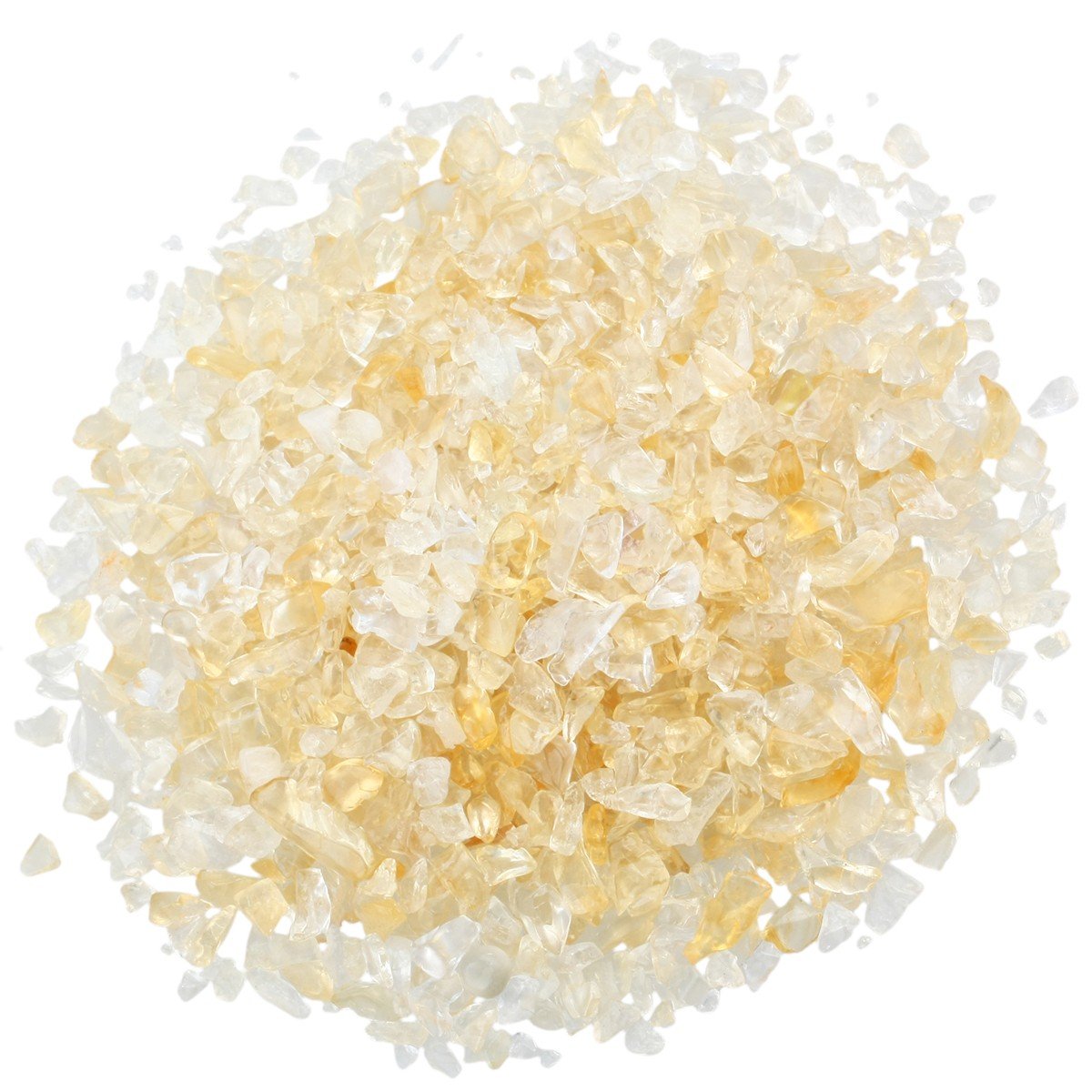 Shanxing 1lb/460g Citrine Crystal Tumbled Chips Stones Bulk, Crushed Stone Tumblestone Reiki Healing Small Crystals Decorative Stones for Vase Fish Tank Aquarium Resin Crafts Plant Pot Home Decor