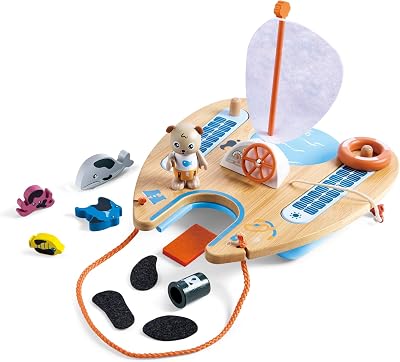 Hape Ben's Eco Catamaran Solar Powered Marine Conservation Playset Kids 3+