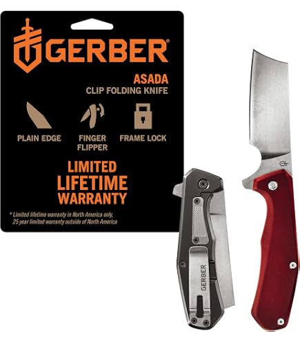 Gerber Gear 30-001495N Flatiron Folding Pocket Knife Cleaver, 3.6