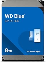 WD Blue 8TB 3.5 Inch Internal Hard Drive 5400 RPM SATA 6 Gb/s 256MB
