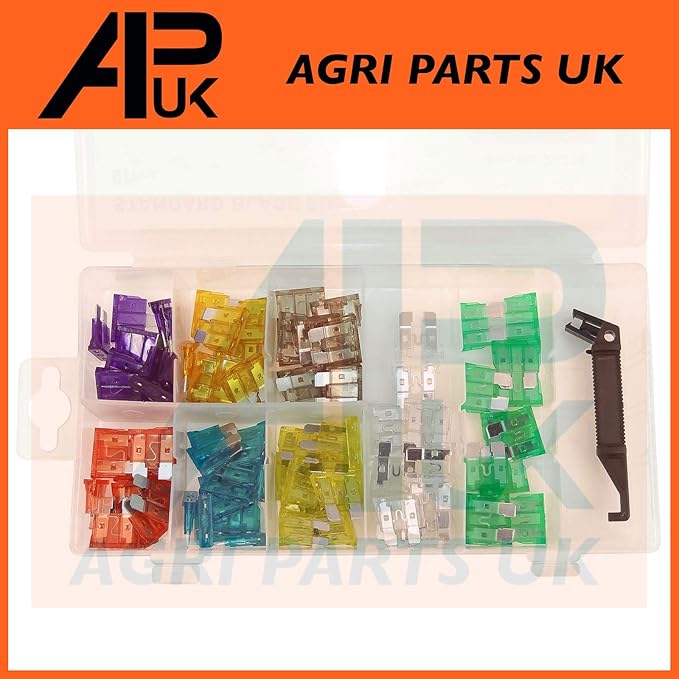97pc Assorted Standard Blade fuses Compatible with John Deere Kubota