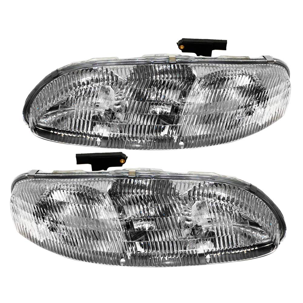EPIC LIGHTINGOE Fitment Replacement Headlights Assemblies Compatible with 1995-2001 Lumina Monte Carlo Left Driver & Right Passenger Sides Pair