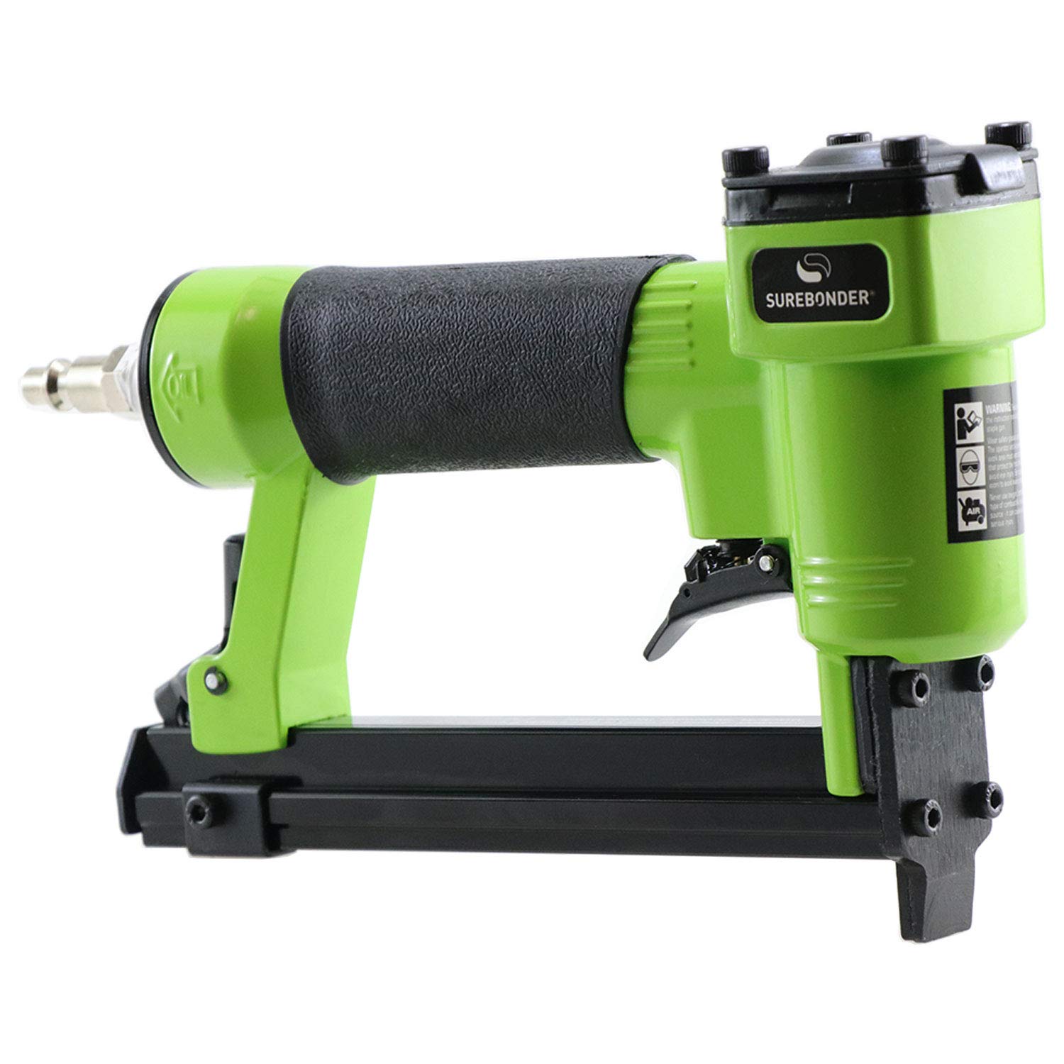 Photo 1 of Surebonder Pneumatic 22G Narrow Crown Upholstery Staple Gun with Blow Molded Carrying Case (Air Compressor Needed - Not Included),9615A
