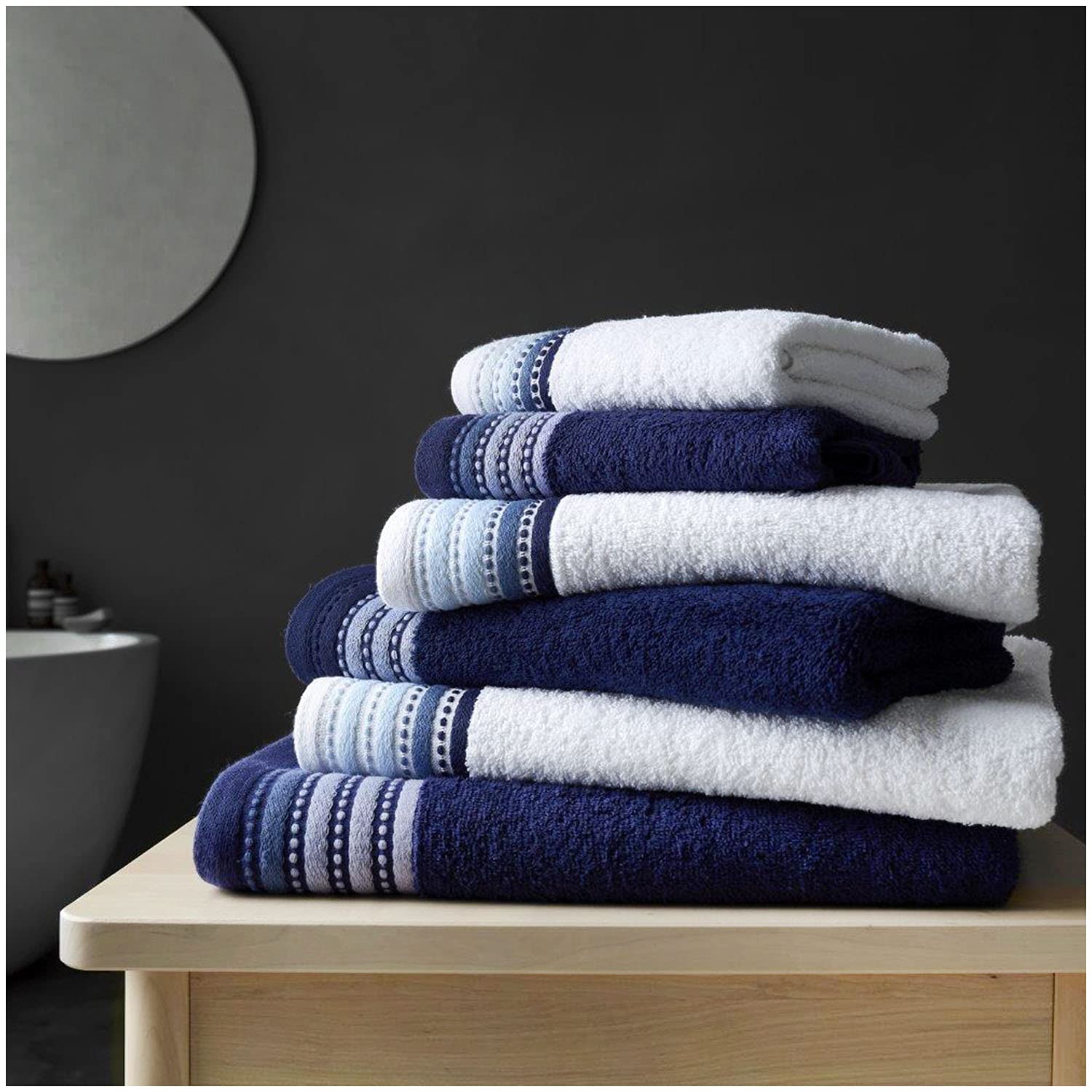 GC GAVENO CAVAILIA Premium 100 % Egyptian Cotton Bath Sheet Set, Lightweight High Absorbent Bathroom Towels, Duck Egg, 2PK Malton