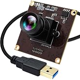 IFWATER 1080P USB3.0 High Speed 50fps USB Camera Module, 0.01Lux Low Illumination Webcam with 53&deg; No Distortion Lens, Plug &amp; Play for 3D Printer, Industrial Inspection &amp; Microscope